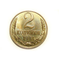 2 копейки 1981 UNC Супер! #C