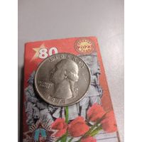 США 25 центов (квотер) 1977 г.