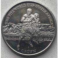 Остров Мэн 1 крона 2010 г. Чемпионат мира по футболу 2010. ЮАР