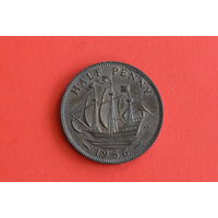 Великобритания 1/2 пенни 1956 с 1 руб