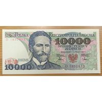 10000 злотых 1987 года - Польша - UNC "-"