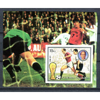 Фуджейра - 1972г. - Футбол - 1 блок - полная серия, MNH с небольшим повреждением клея [Mi bl. 142 B]. #O-Bl-Z-2-4