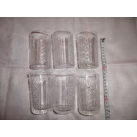 Хрусталь из СССР.Стаканы 6 шт.С рубля.