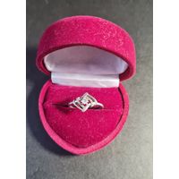 Красивое кольцо серебро 925, лот#12, С РУБЛЯ! МНОГО ЛОТОВ С РУБЛЯ БЕЗ МЦ!