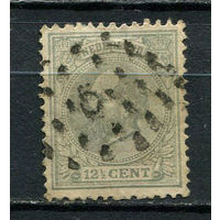 Нидерланды - 1872/1888 - Король Вильгельм III 12 1/2С - [Mi.22G] - 1 марка. Гашеная.  (Лот 16JN)-T4P1