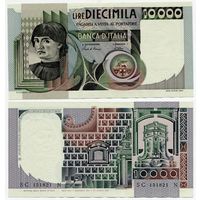 Италия. 10000 лир (образца 1982 года, P106b, UNC)
