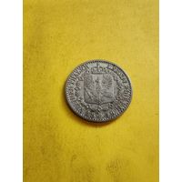 1/6 талера, 1849 года, огонёк сохран. Не частая. СМОТРИТЕ ДР. МОИ ЛОТЫ.