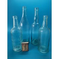 Бутылка СССР 40-х (4 шт. одним лотом). (0.250- 0.5 л).