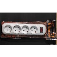 Колодка удлинителя 4гн с выкл. 15А 3,5кВт с з/к