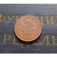 1 пфенниг 1970 (J) Германия ФРГ #04