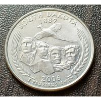 США , 2006     D    Квотер штата Южная Дакота    ( 1-8-3 )