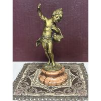 Очень красивая бронзовая статуэтка, Путти, Европа, много лотов с рубля