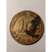 10 пфеннигов ФРГ 1985 G год