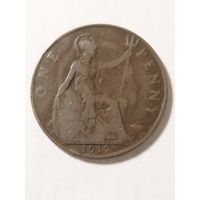 Великобритания 1 пенни 1917