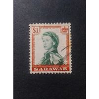Великобритания\293с\Малайские штаты - Саравак  1955 королева