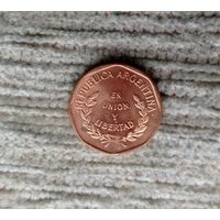 Werty71 Аргентина 1 сентаво 1998 Блеск