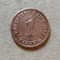Германия 1 пфенниг 1906 год.  ю