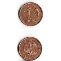1 грош Польша 2004 года