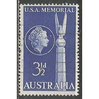 Австралия. Мемориал Битвы в Коралловом море. 1955г. Mi#253.