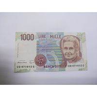 1000 лир Италия 1990 ( врач Мария Монтессори)