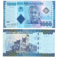 Танзания 1000 шиллингов 2019 год UNC