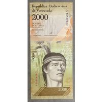 Банкнота 2000 боливар 2016 год. Венесуэла. НЕ БЫЛА В ОБОРОТЕ.