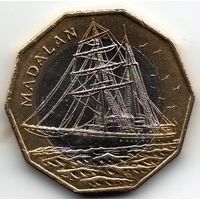РЕСПУБЛИКА КАБО ВЕРДЕ 100 ЭСКУДО 1994. КОРАБЛЬ. ПАРУСНИК.