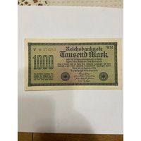 Германия 1000 марок 1922 г. Кайзеровская империя-0801