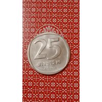 Израиль 25 агарот 1975 медно-никель редкая