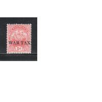 Бермуды-1918,(Мих.49)  * , Британские колонии, Стандарт,Надп., Военный налог, Флот(одиночка)