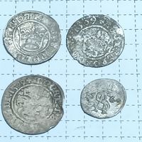 Лот монет #11 "Полугроши" 1607, 1609 и двуденарий 1569