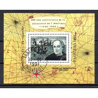 500 лет со дня открытия Америки Мадагаскар 1991 год 1 блок