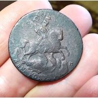 2 копейки 1788 г., ММ, гурт сетка, перечекан.