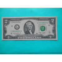США. 2 доллара 2009 г "L"