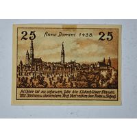 1922 год 25  пфеннигов  Германия нотгельд