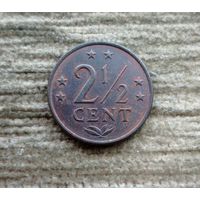 Werty71 Нидерландские Антиллы 2 1/2 цента 1977 Антильские острова Блеск