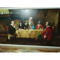 Большая картина в богатой раме.