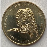 Польша 2 злотых 2002 г. Август II Сильный