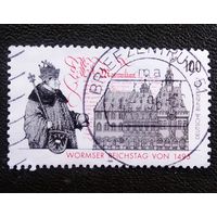 Марка Германия 1995 год 500-летие Вормсского рейхстага