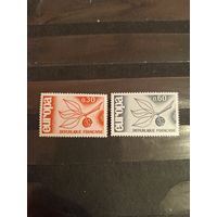 1965 Франция Европа Цепь флора чистая полная серия клей MNH** (2-10)