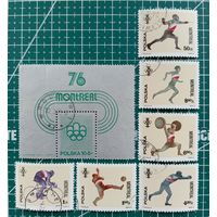 Лот марок Польши 1976 и Кореи 1987 // Спорт // Без минимальной цены