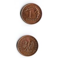 1 грош Польша 2007 года