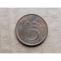 Нидерланды 5 центов, 1980г. (D-107)