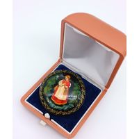 Брошь Лаковая миниатюра