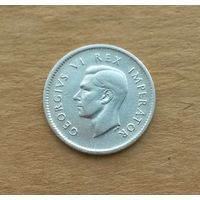 Южная Африка, 3 пенса 1938 г., серебро 0.800, Георг VI (1936-1952)