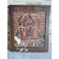 Икона Снятие с креста и положение во гроб Иисуса Христа