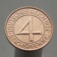 Германия 4 рейхспфеннига 1932 G