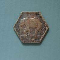 Бельгийское Конго 2 франка, 1943 г., KM# 25