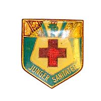 ГДР. Знак "Юный санитар"