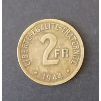 2 франка 1944 г. Американский выпуск